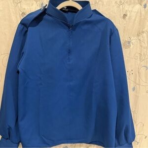 Royal Blue Long Sleeve Pullover Top